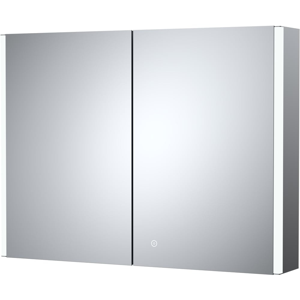 nuie 2 Door Glass Mirror Cabinet 600 x 800mm