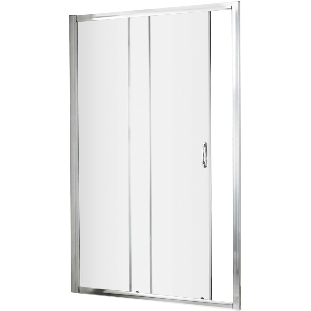 nuie Chrome Sliding Shower Door 1000mm