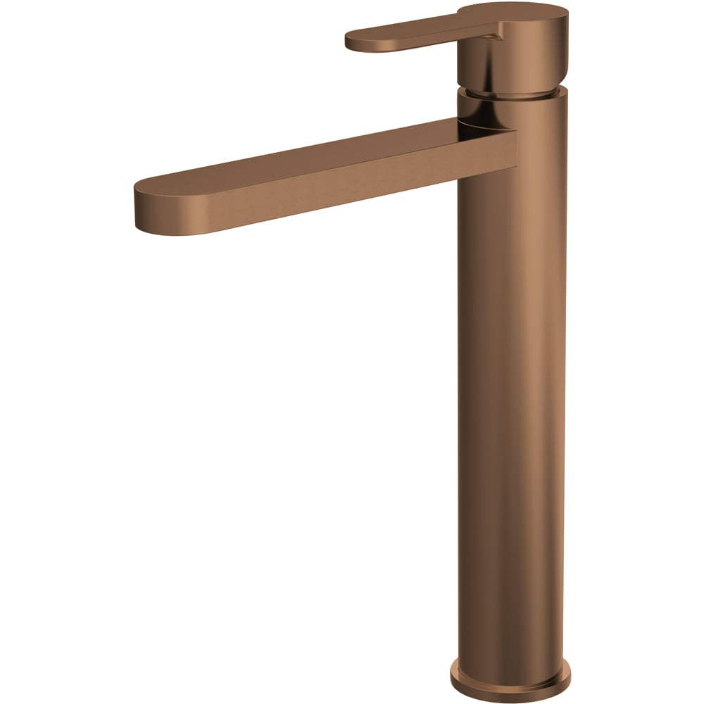 nuie Arvan Brushed Bronze High Rise Mono Basin Mixer