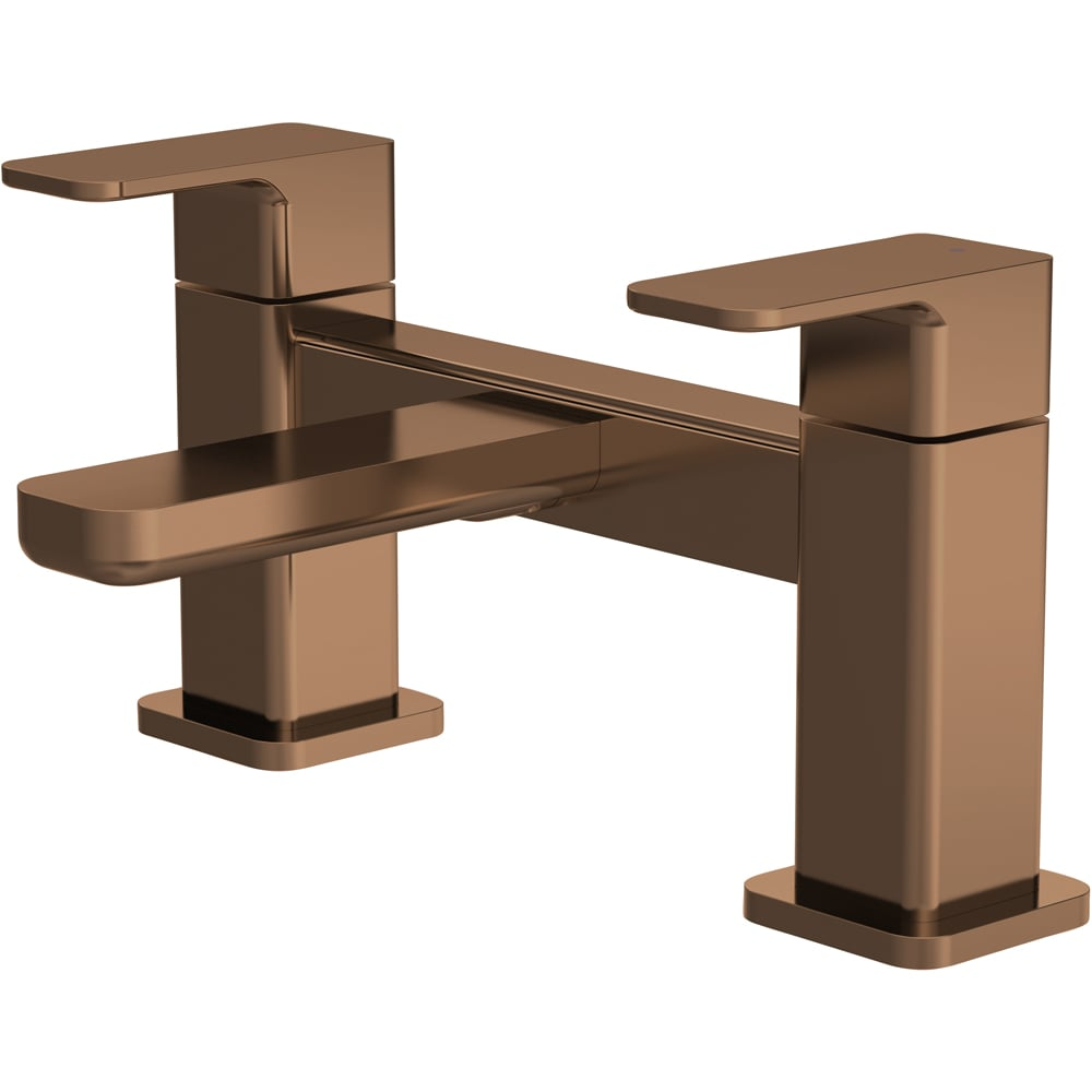 nuie Windon Brushed Bronze Deck Mounted Bath Filler Tap