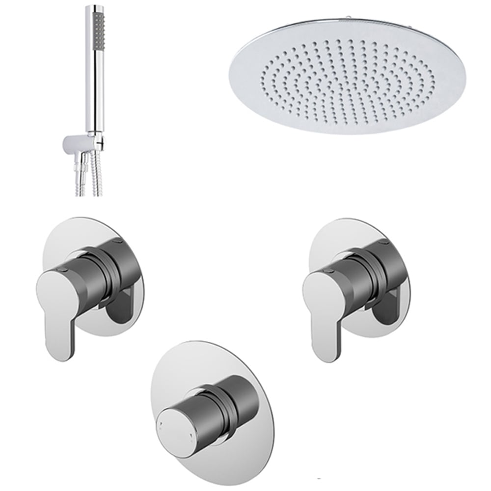nuie Arvan 2 Outlet Double Bundle Concealed Shower