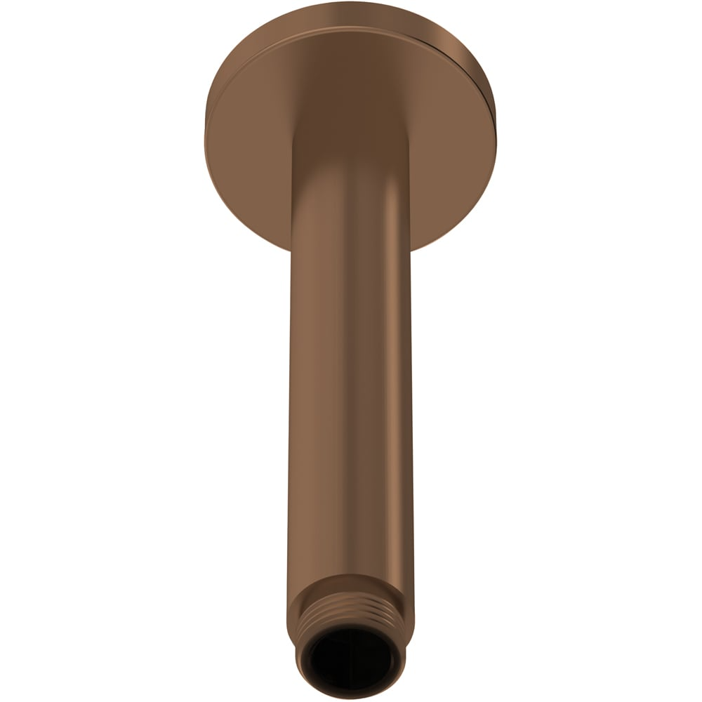 nuie Brushed Bronze Round Ceiling Mounted Arm 150mm