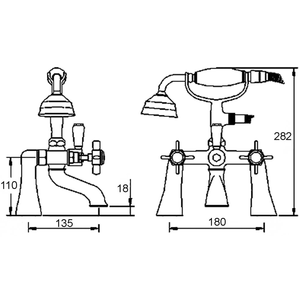 nuie 1/2 Bath Shower Mixer