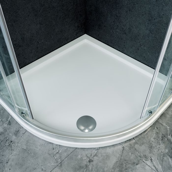 NILE 1200X800mm Reversible Offset Shower Enclosure 8mm Easy Clean Nano Glass Shower Cubicle