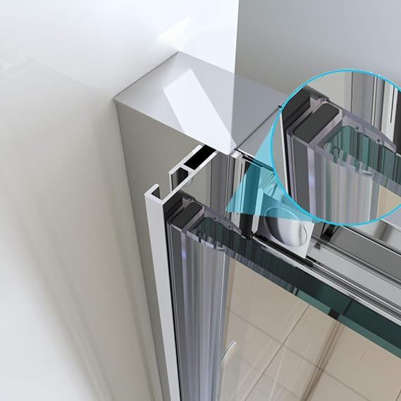 NILE 1100mm Sliding Shower Door Reversible Bathroom Shower Enclosure Cubicle