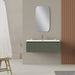 Luxe Muscat Sage Fluted Wall Hung Vanity Unit Including Basin 1000mm x 390mm