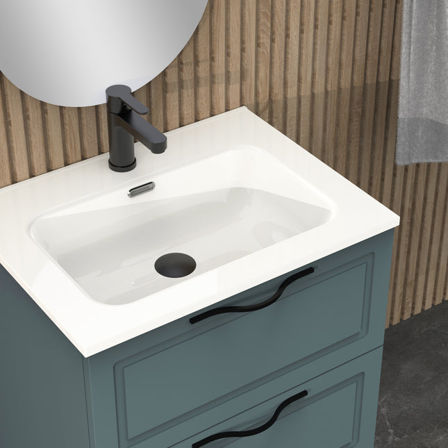Midnight Ocean Blue 600mm Wall Hung Vanity Unit