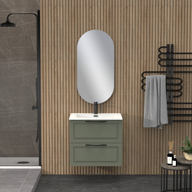 Midnight Muscat Sage 600mm Wall Hung Vanity Unit