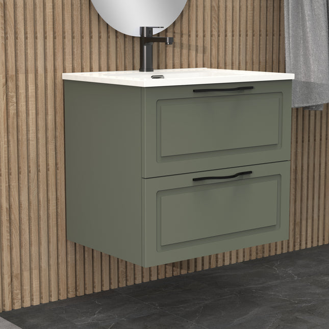 Midnight Muscat Sage 600mm Wall Hung Vanity Unit