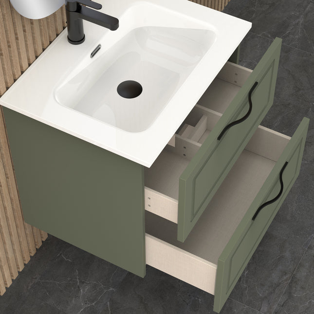 Midnight Muscat Sage 600mm Wall Hung Vanity Unit