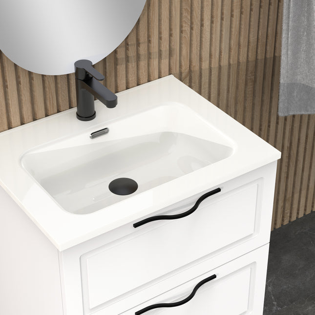 Midnight Matt White 600mm Wall Hung Vanity Unit