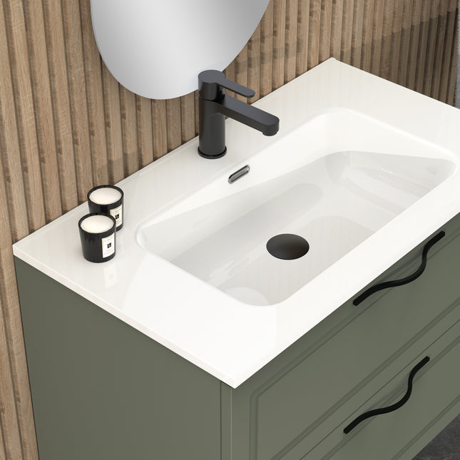 Midnight Muscat Sage 800mm Wall Hung Vanity Unit
