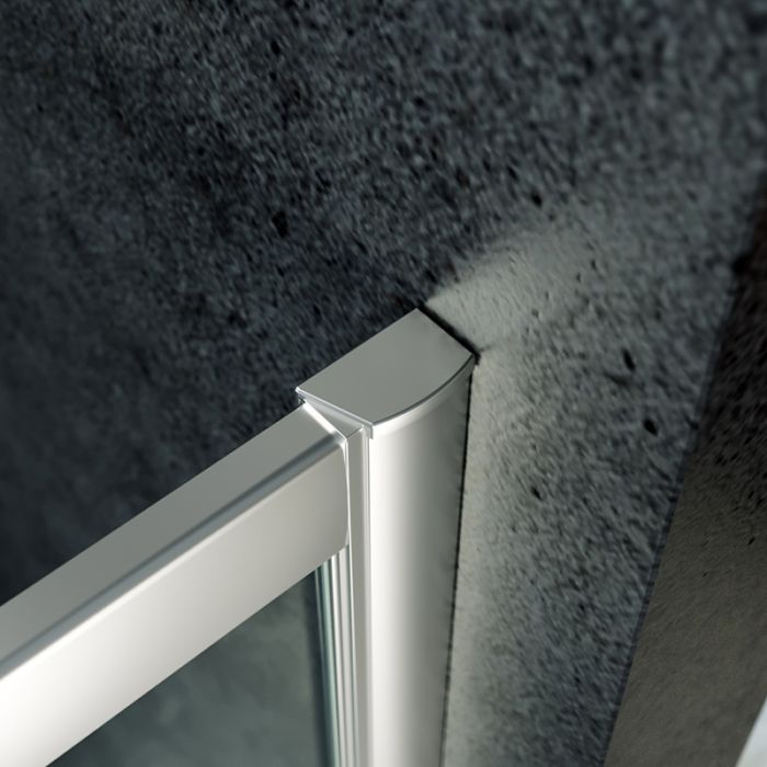 NILE 900X800mm Reversible Offset Shower Enclosure 8mm Easy Clean Nano Glass Shower Cubicle