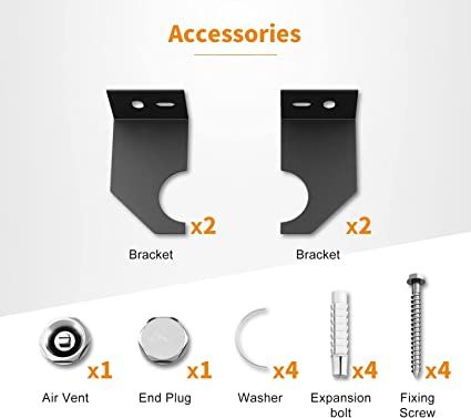 NILE 1600 x 544mm Black Vertical Radiator Tall Upright Double Flat Panel Radiator