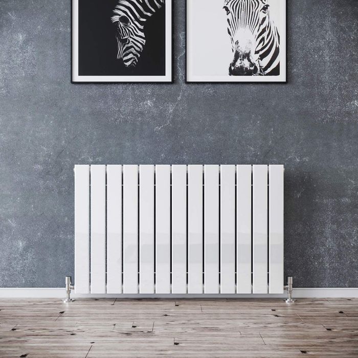 NILE 600x988mm Single Horizontal Designer Radiator Flat Panel Modern Radiator