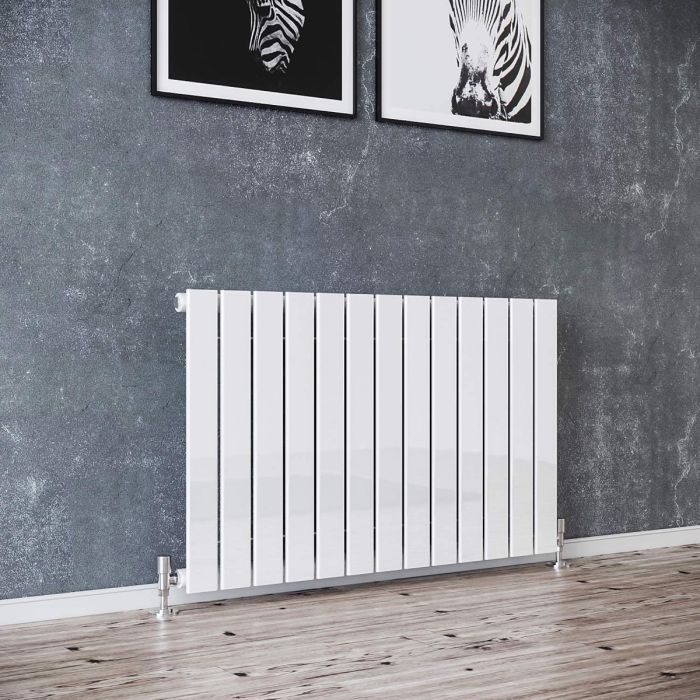 NILE 600x988mm Single Horizontal Designer Radiator Flat Panel Modern Radiator