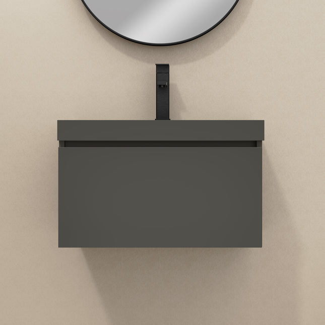 Casa Blanca Matt Grey 600mm Wall Hung Vanity Unit