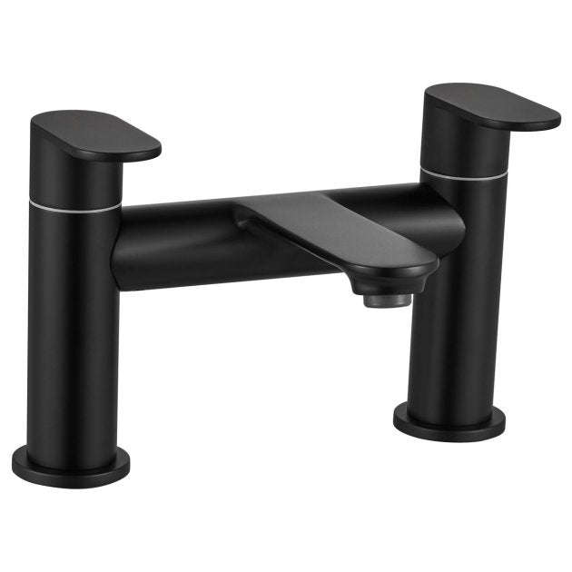 Nezrol Round Noir Bath Filler Tap - Matt Black