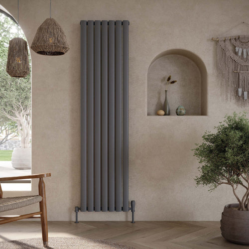 Apex Anthracite Designer Radiator – 413mm x 1800mm