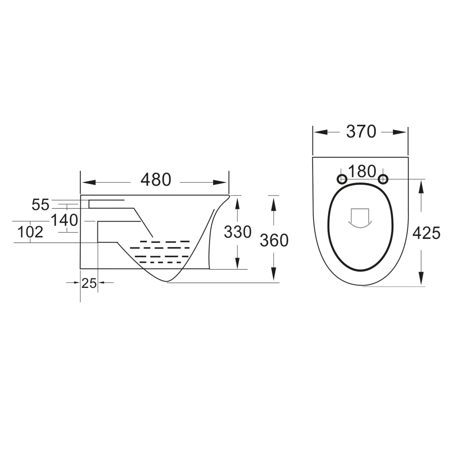 Middleton Rimless BTW Pan