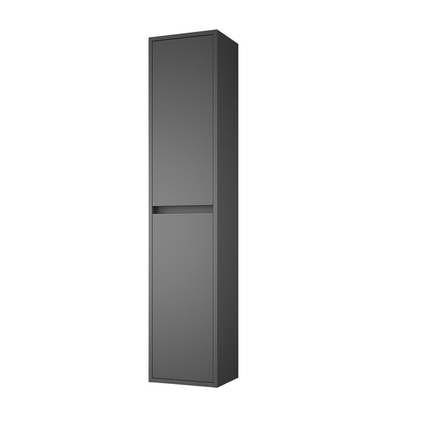 Arenys Wall Hung Tall Cabinet - Matt Grey