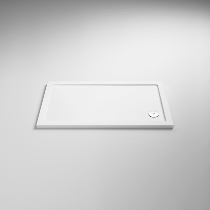 AquaSlate White Shower Tray 1200mm x 760mm
