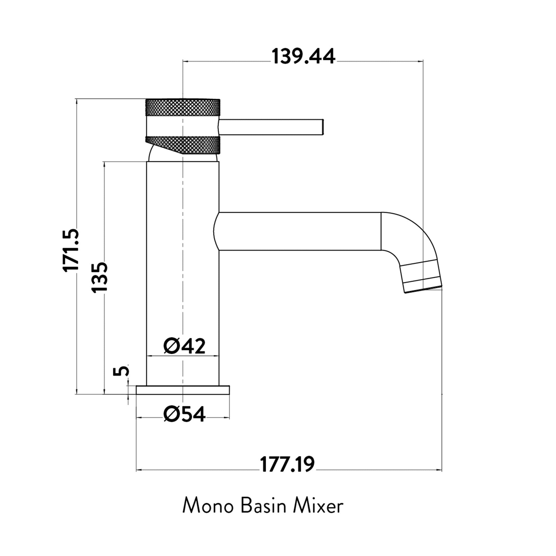 Legacy Core Mono Basin Mixer Black