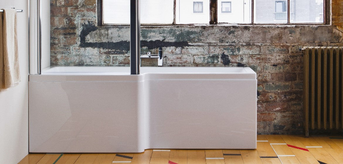 Carron Quantum 1700mm L-Shaped Square Shower Bath - Left Hand