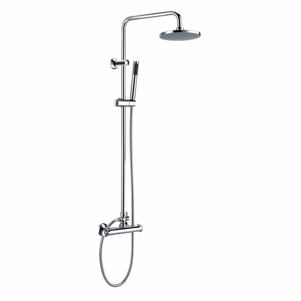 LEGACY Round Thermostatic Bar Valve with Riser Rail