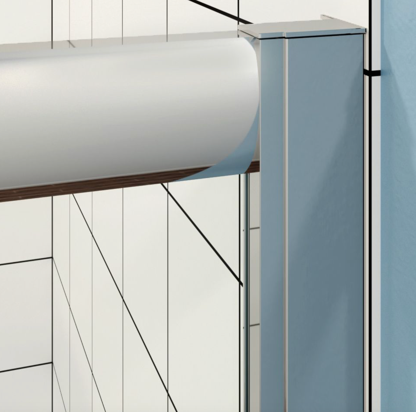 NILE Chrome Reversible Left/Right Offset Shower Enclosure Corner Cubicle 6mm Easy Clean Glass 1000mm x 800mm
