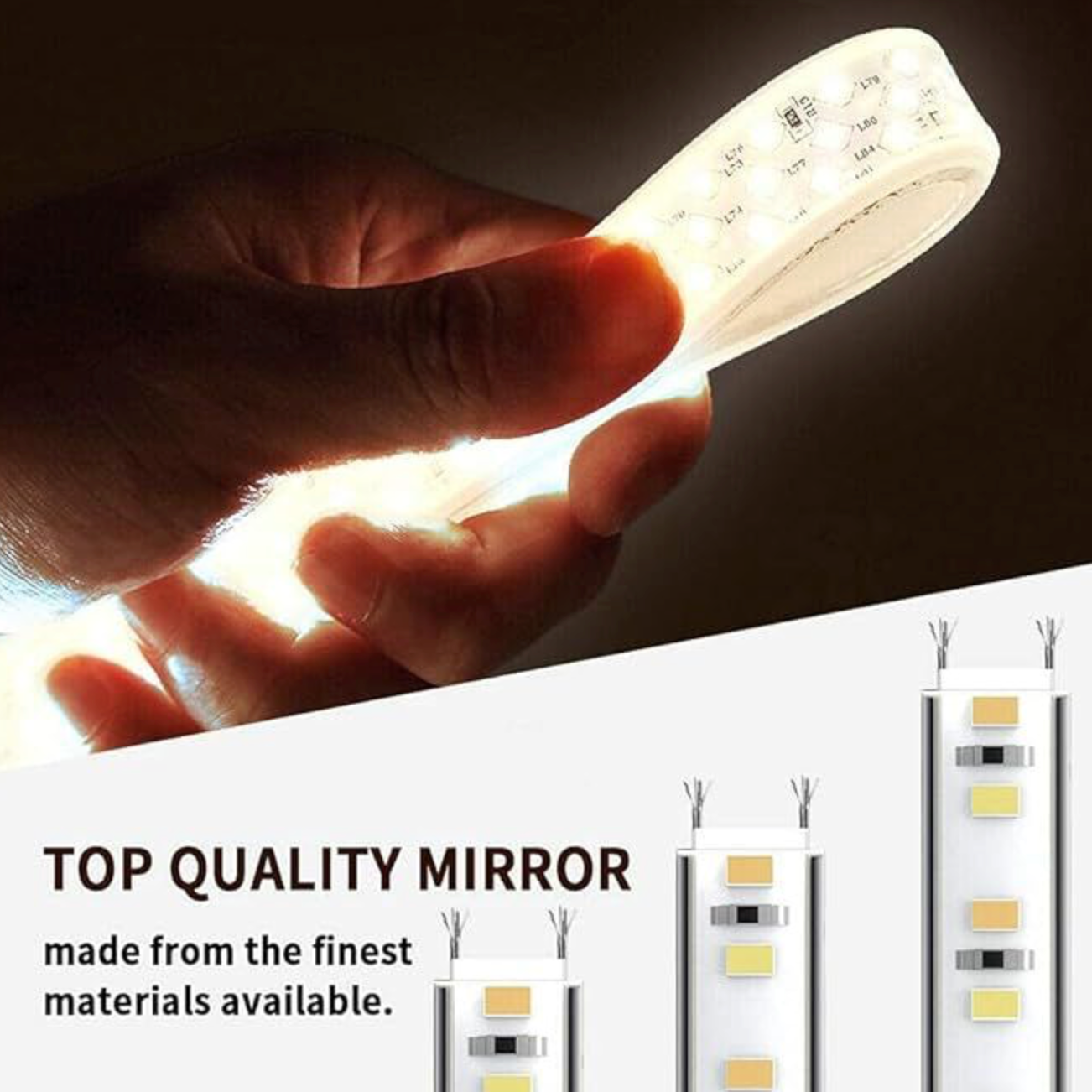 NILE 500mmx700mm LED ILLUMINATED Bathroom Mirror Light Demister TOUCH SWITCH with Shaver Socket