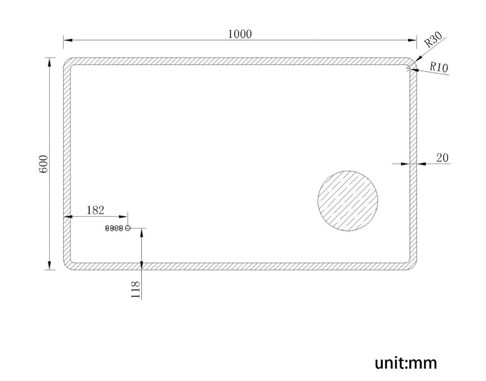 NILE 1000mm x 600mm Anti-foggy Back-lit LED Illuminated Bathroom Mirror with Shaver Socket & 3x Magnifying Feature