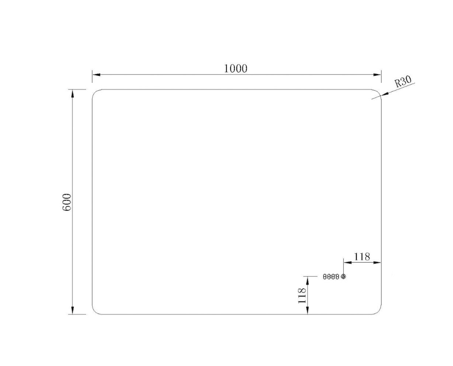 NILE 1000mm X 600mm Touch Shaving Socket Illuminated Bathroom LED Mirror - Time display