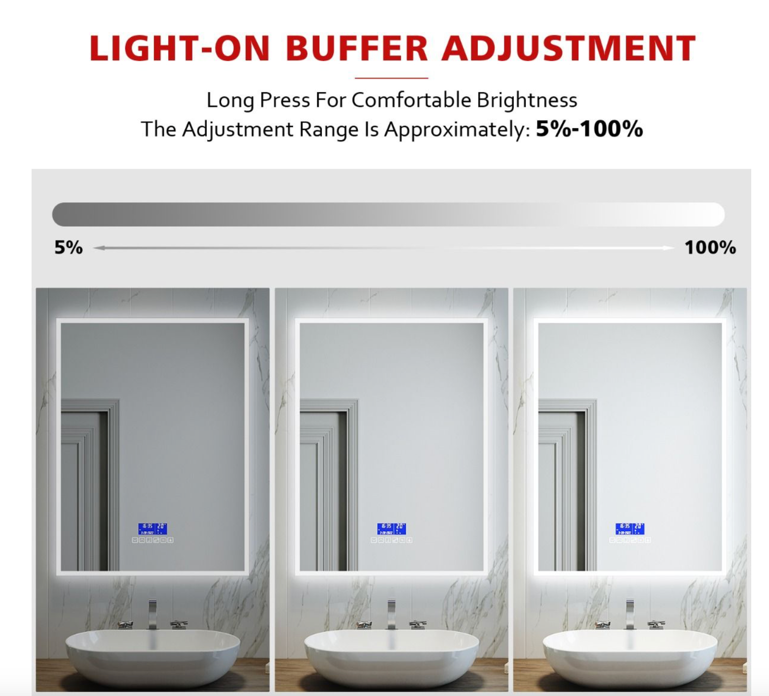 NILE 800mmx600mm Bluetooth Bathroom Mirror with Shaver Socket, Wall Mounted Vanity Mirror with Demister Pad