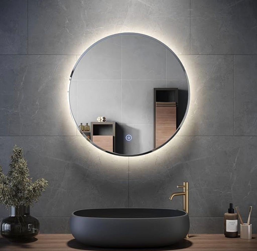 NILE 600mm x 600mm Anti-Fog Touch Smart Round LED Bathroom Mirror