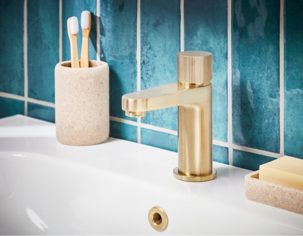 KOKO Brushed Brass Mono Basin Mixer