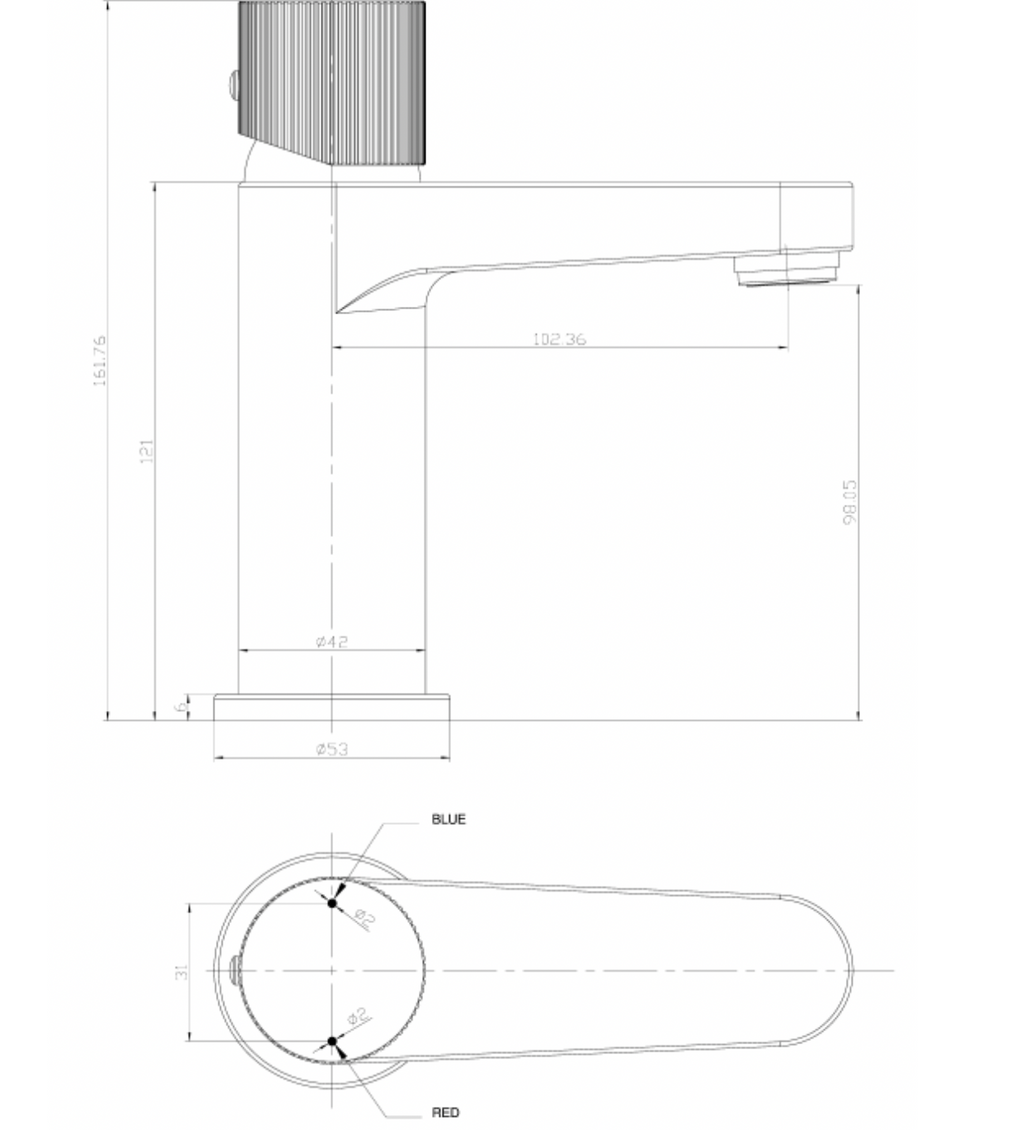 KOKO Brushed Bronze Mono Basin Mixer