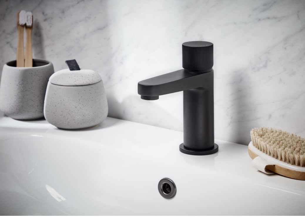 KOKO Matt Black Mono Basin Mixer