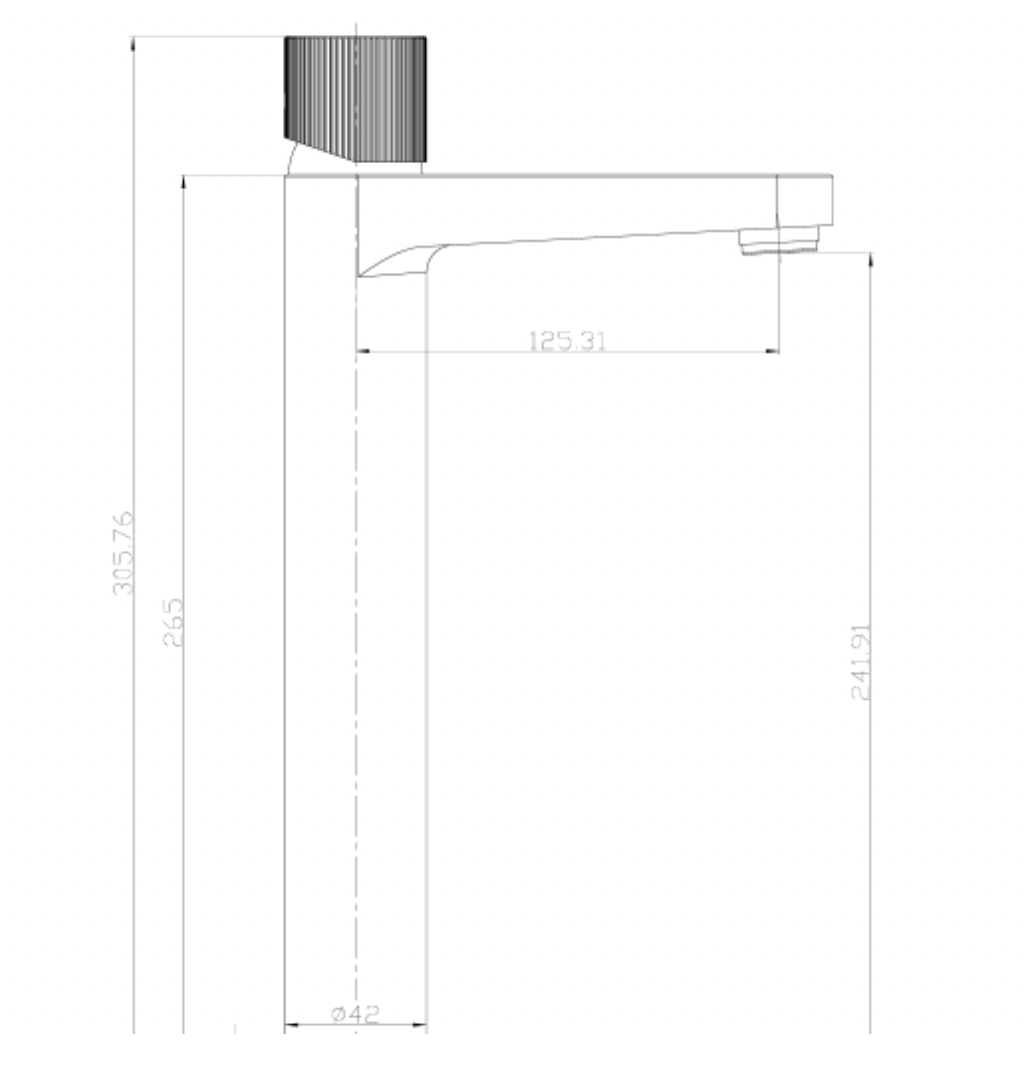 KOKO Brushed Bronze Tall Basin Mixer