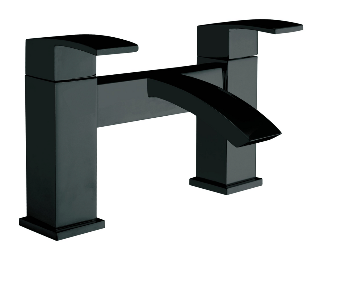 Descent Matt Black Bath Filler