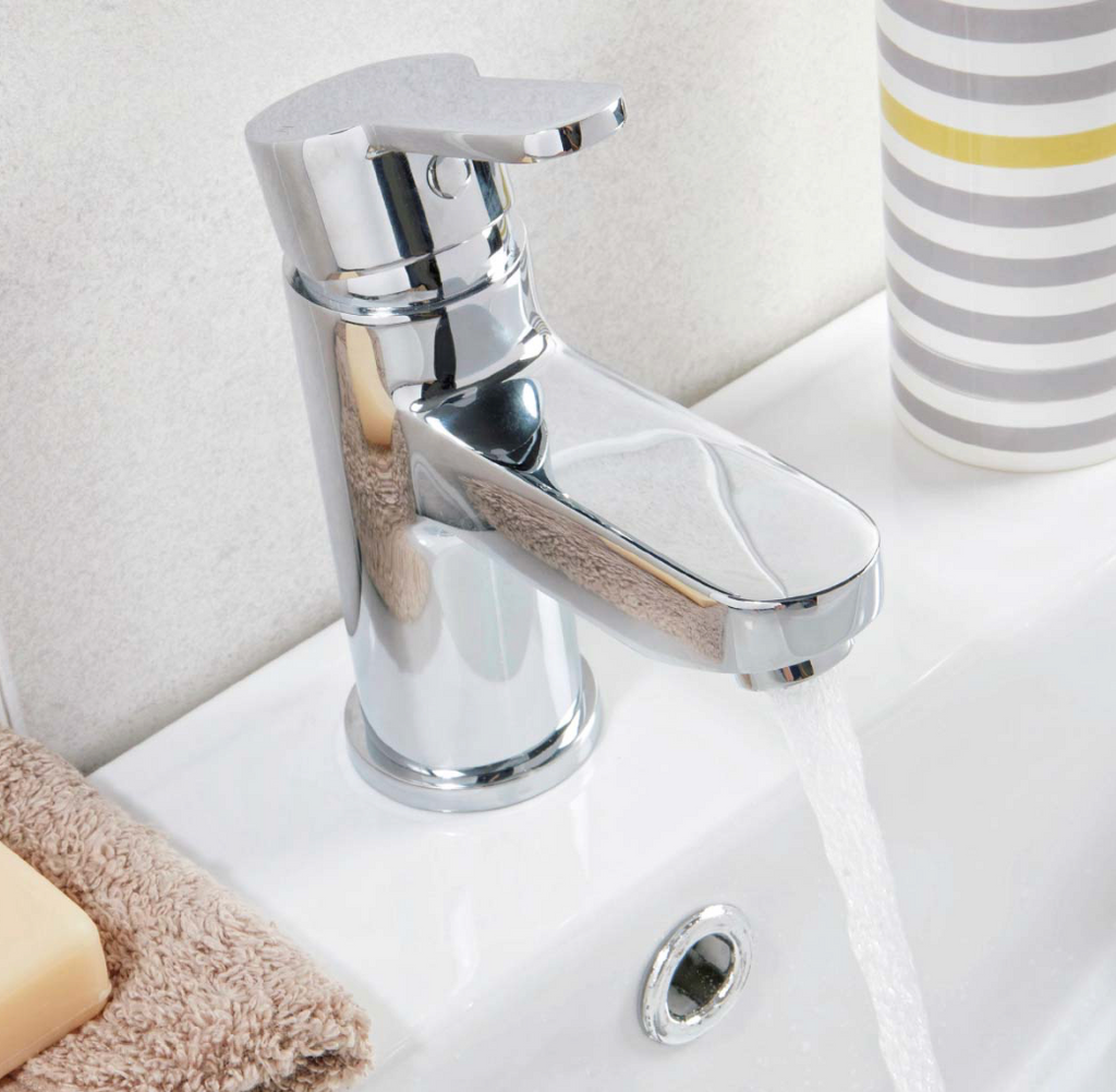 Favour Mono Basin Mixer with Push Waste
