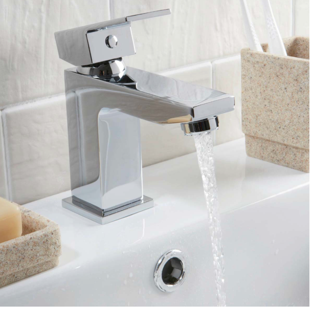 Lanza Mono Basin Mixer with Push Waste