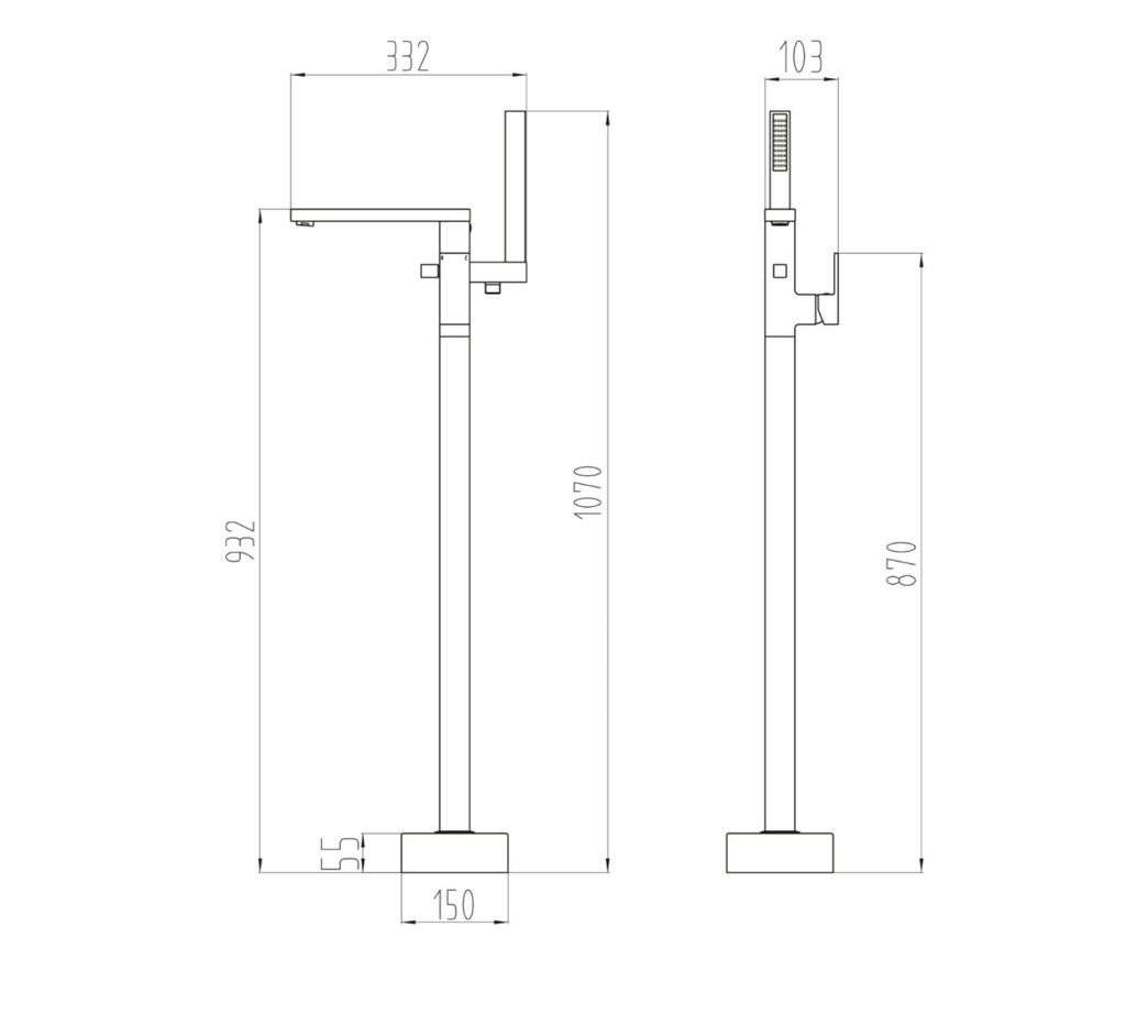 Lanza Freestanding Bath Tap