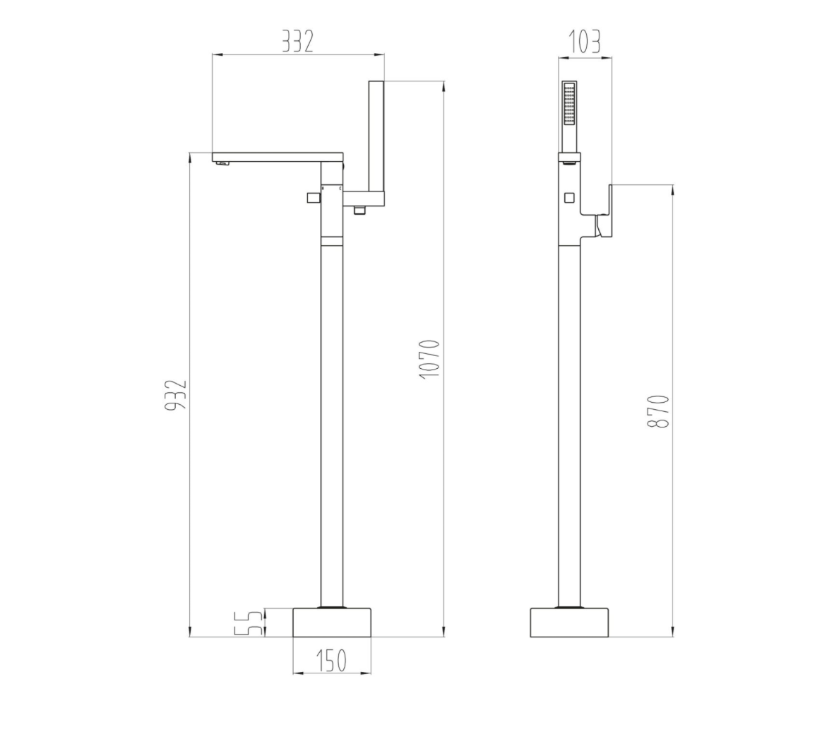 Lanza Freestanding Bath Tap
