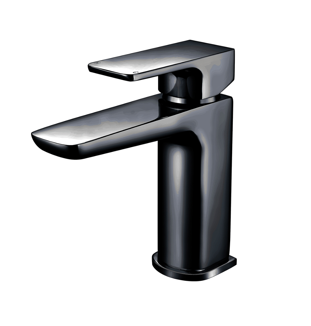 Muro Matt Black Mono Basin Mixer