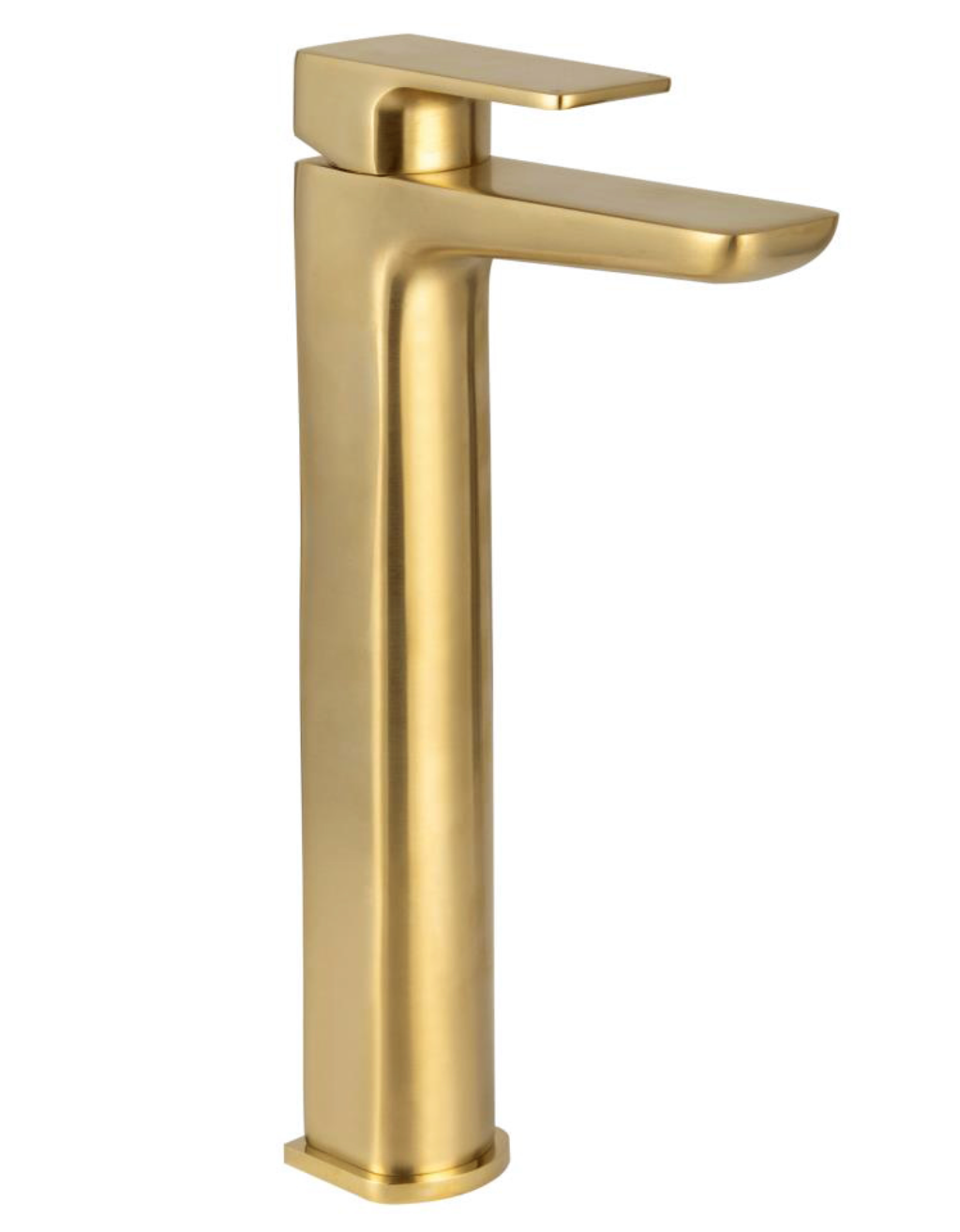 Muro Brushed Brass High Riser Basin Mono
