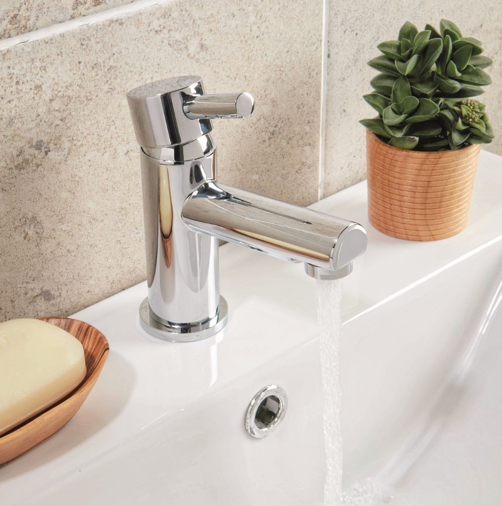 Premier Mono Basin Mixer with Push Waste