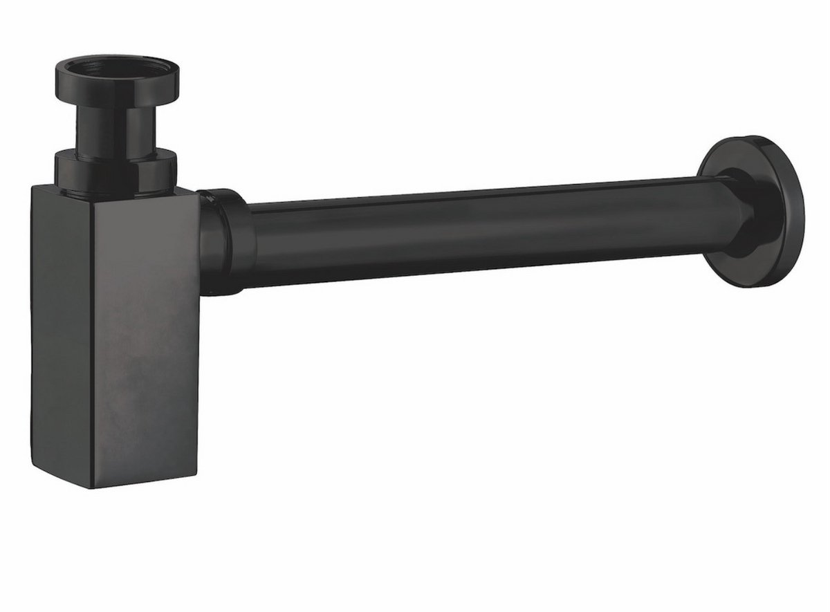 Matte Black Square Bottle Trap