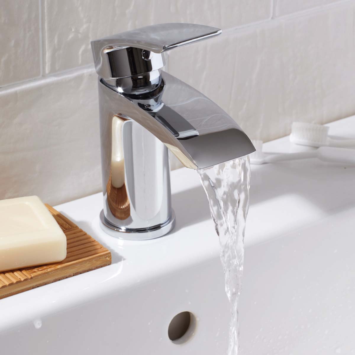 LEGACY Bellini Mini Mono Basin Mixer with Push Waste
