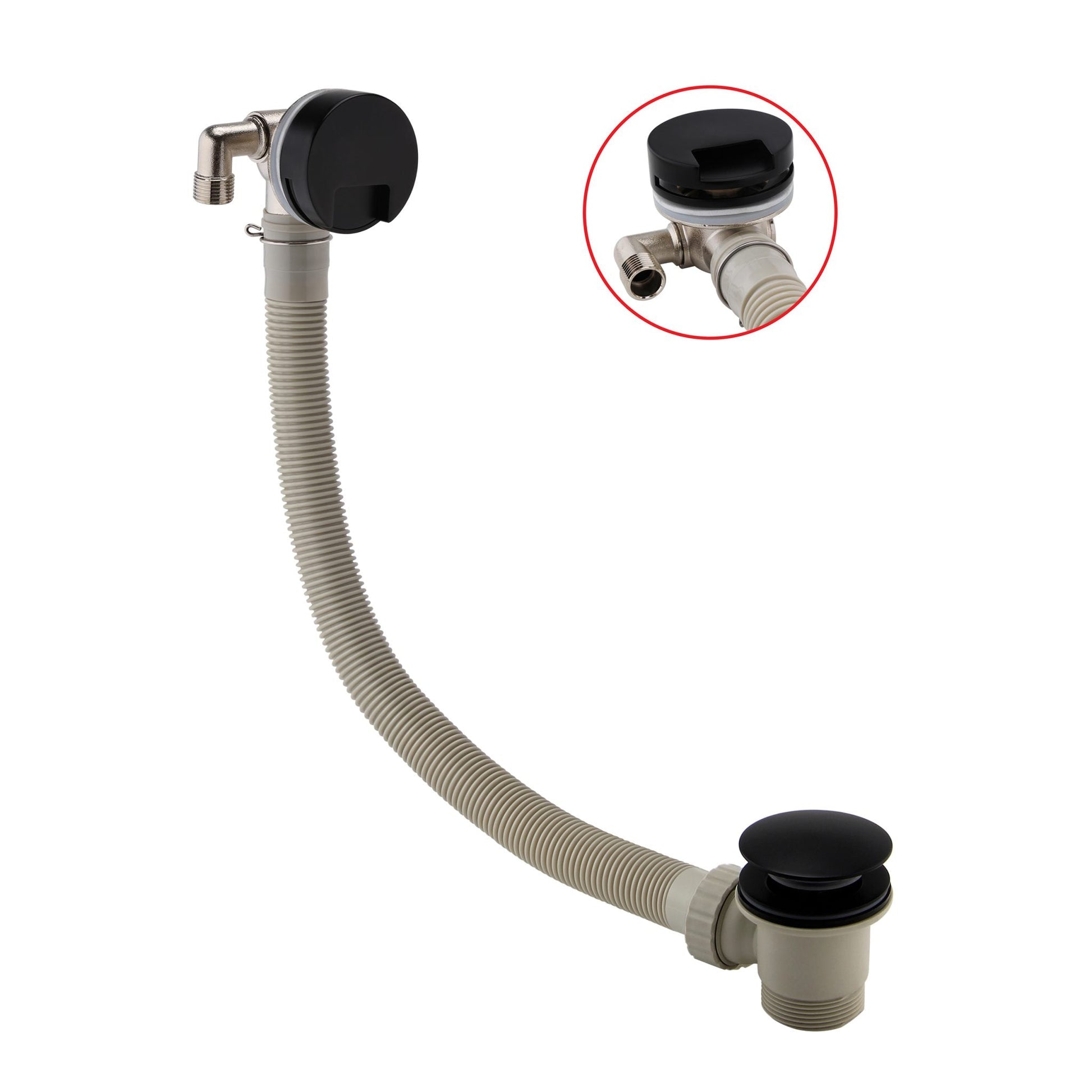 LEGACY Round Overflow Filler Waste Matte Black